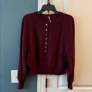 Free People Porta Cashmere Henley